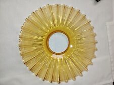 Vintage Amber Petticoat Oil Lamp Shade picture