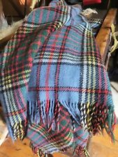 Vintage Royal Scot Plaid All Wool Throw Blanket 64