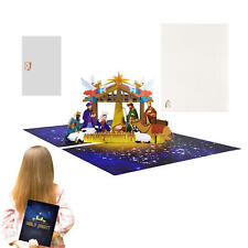 3D Nativity Cards Religious Pop up Birthday Card with Envelopes Greeting Cards picture
