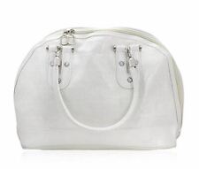 OES White on White Faux Leather Chapter Bag Purse - Eastern Star picture