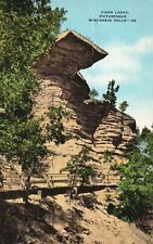 Vintage Postcard 1946 Visor Ledge Picturesque Rock Formations Wisconsin Dells WI picture