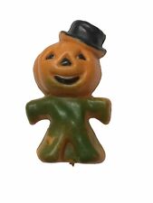 Vintage Halloween Pumpkin Man Blow Mold 3” Inch picture
