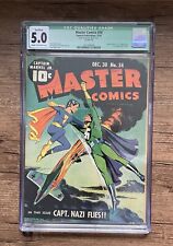 Master Comics 34 CGC 5.0 (Q) Captain Marvel Jr Captain Nazi 1942 picture