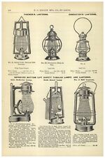 1895 PAPER AD Firemen Firefighter Lantern Conductor Ham Water Shield Axe Buckets picture