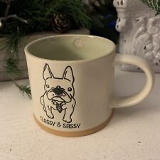 Spectrum double sided coffee mug French Bulldog CLASSY & SASSY picture