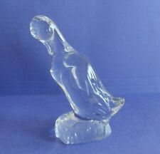 Vintage Daum Nancy France Art Glass Crystal Duckling Figurine Signed  picture