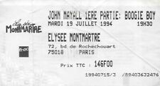 1994 John Mayall Elysée Montmartre Concert Ticket picture