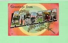 Alabama Large Letter Postcard -- Greetings - Goldenrod picture
