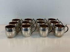 Vintage F.B. Rogers Silverplate Set of 12 Punch Cups picture