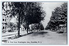 Dunellen New Jersey Postcard High St. East Washington Ave. c1940 Vintage Antique picture