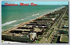 Motel Row Strip Miami Beach Florida FL World Famous Beautiful Avenue Postcard picture
