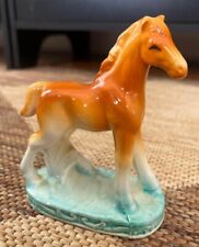 Small Horse Ceramic Figurine Antique Vintage picture