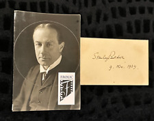 STANLEY BALDWIN U.K Prime Minister *Signed /Autograph Nov 9 1929 JSA Full (LOA) picture