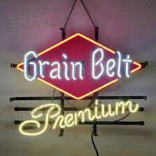 Grain Belt Premium Bar Neon Sign Lamp Light 19x15 Beer Bar Wall Decor picture