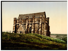 England. Abbostsbury. St. Catherine's Chapel. Vintage Photochrome by P.Z, Phot picture