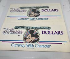 2 Mint Condition vintage Disneyland Money 1990 1991 Still In Original Envelope picture