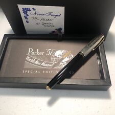 PARKER 2002 Parker 51 Black Special Edition Empire State Cap Fountain Pen picture