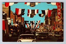 Aberdeen SD-South Dakota, Main Street Quints Parade, Vintage Souvenir Postcard picture