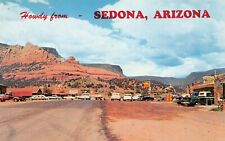 Sedona AZ Arizona Shell Gas Station Main Street Canyon Portal Vtg Postcard Z7 picture