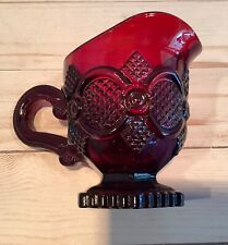 Avon 1876 Cape Cod Collection Creamer Ruby Red picture