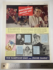 VINTAGE 1937 Print Ad For Digestion's Sake, Smoke Camels Cigarettes 10x14