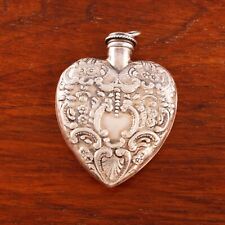 AMERICAN VICTORIAN STERLING SILVER PERFUME, PENDANT HEART SHAPED NO MONOGRAM picture