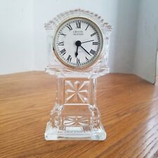 Godinger Crystal Legends Mini Grandfather Clock 24% Lead Crystal Clear 7