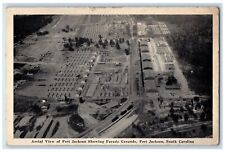1941 Aerial View Of Fort Jackson Showing Parade Grounds Fort Jackson SC Postcard picture