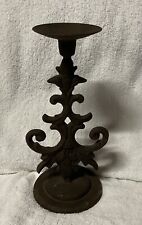 Patlna Metal Candle Holder VTG. 12” Tall picture