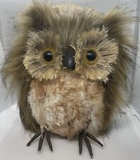  Realistic Looking  Owl Made Of Faux Fur & Feathers Woodland Decor picture