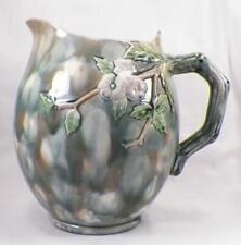 Hawthorne Majolica Pitcher Griffin Smith Hill Antique Large GSH A Beauty picture