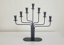 Vintage Swedish Metal Taper Candle Holder Candelabra Attributed to Gunnar Ander  picture