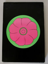 CHRONO  GRAPHICS vintage 1968 Pink Petals round stationery set  mod picture