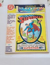 SUPERMAN Famous First Edition AUTOGRAPHED picture