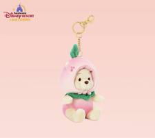 Disney authentic 2024 winnie the pooh peach small plush keychain 5inches picture