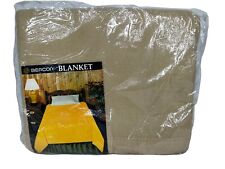 Vintage 70's  Beacon Acrylic Blanket 790 Laurel Tan 72