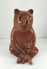 Vintage Frankoma Brown Bear With Cubs Statue Figurine 539/2000 J. Frank 9