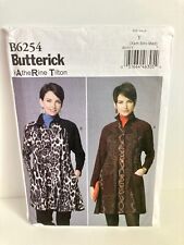 Butterick Katherine Tilton Pattern B6254 Dress & Swing Coat Size 4-14 Uncut picture
