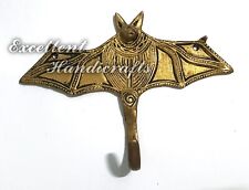 Attractive Antique and Vintage Style Brass made Bat Design Key Holder Coat Hook picture