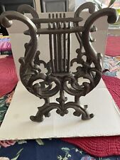 Vintage Cast Iron Lyre To Hold Sheet Music Or Magazines picture