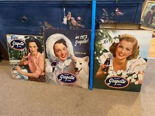 original 1940s Grapette Cardboard Soda Advertising rare set of 3 picture