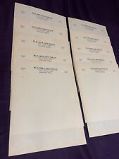 Letterhead 10 Sheets Of CODE MILL 1940s Vintage Stationery Unused Lot picture