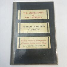American Studies The Americaness of Walt Whitman Amherst College Book Ex Lib picture