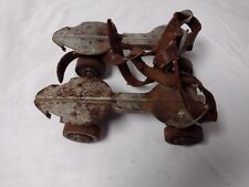 Vintage Tern Rite Clamp On Metal Roller Skates  Leather Straps picture