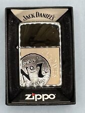 Vintage 2010 Jack Daniel’s Old No 7 High Polish Chrome Zippo Lighter NEW picture