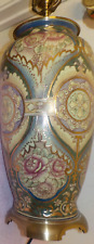 Stunning Wildwood Ginger JAR SHAPE  LAMP  HEAVY GOLD & ROSES picture