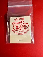MATCHBOOK - STOLEN FROM MABEL'S WHORE HOUSE - LAS VEGAS, NV - UNSTRUCK picture