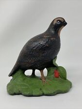 Vintage Holland Mold Ceramic Quail Bird Figurine Hand Painted Statue 1982 picture