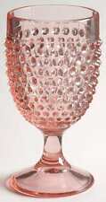 Smith Glass  Hobnail Pink Water Goblet 6614134 picture