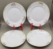 Set Of 4 Vintage Or Antique Bread Plates Marked NIPPON HAND PAINTED 6 1/4